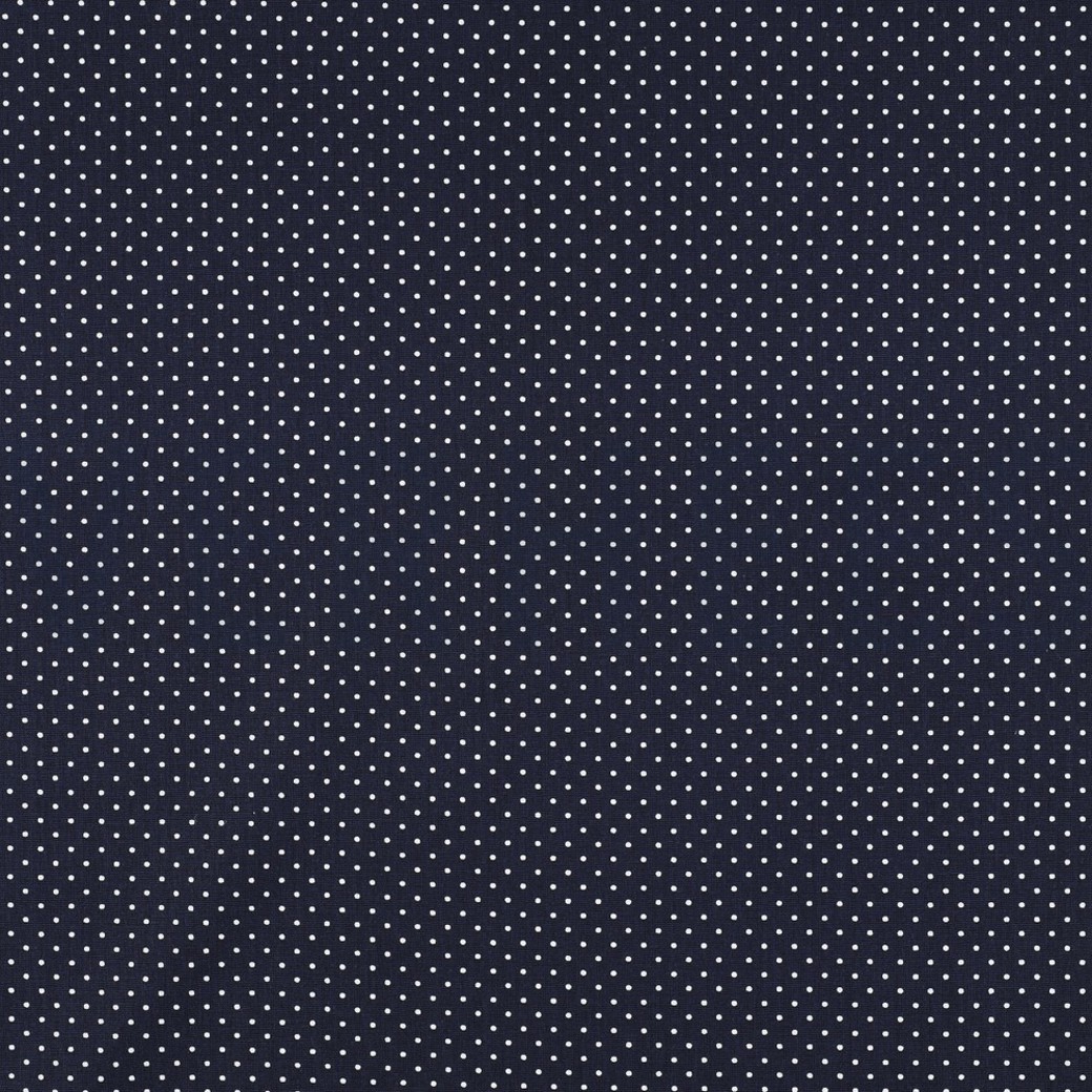 POPLIN PETIT DOTS NAVY
