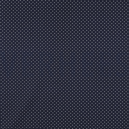 BAUMWOLLE POPELINE KLEINE PUNKTE MARINEBLAU (hover)