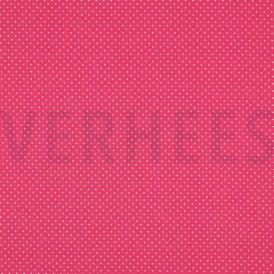 BAUMWOLLE POPELINE KLEINE PUNKTE ROSA #7