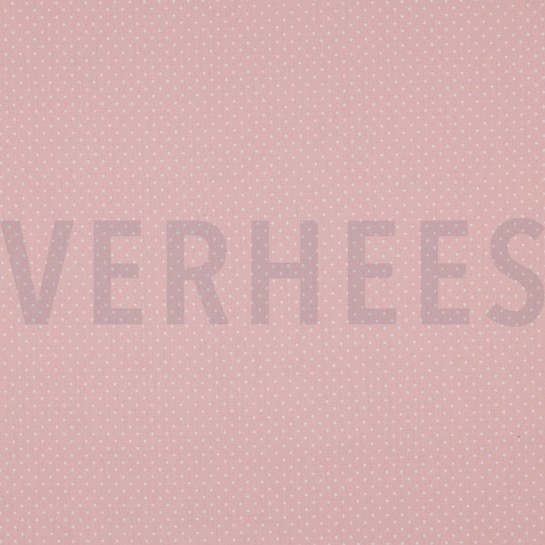 KATOENEN POPLIN KLEINE STIPPEN OUDROZE #7