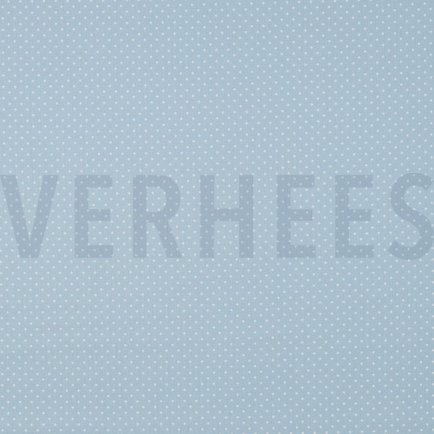 BAUMWOLLE POPELINE KLEINE PUNKTE HELLBLAU (hover)