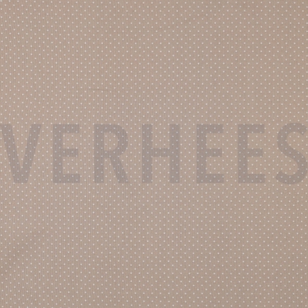BAUMWOLLE POPELINE KLEINE PUNKTE SAND (hover)