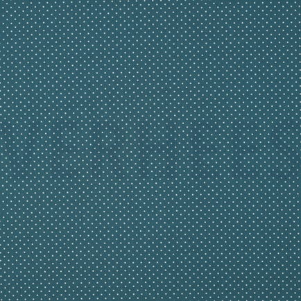 BAUMWOLLE POPELINE KLEINE PUNKTE PETROL (hover)