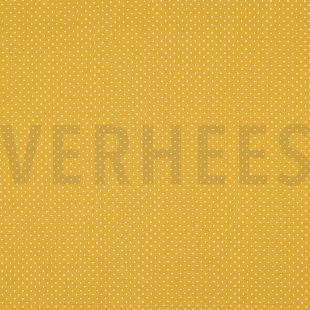 POPLIN PETIT DOTS OCHRE