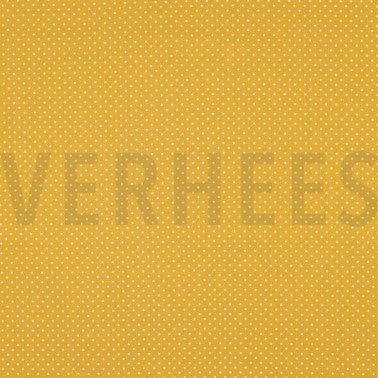 BAUMWOLLE POPELINE KLEINE PUNKTE OCKER #7