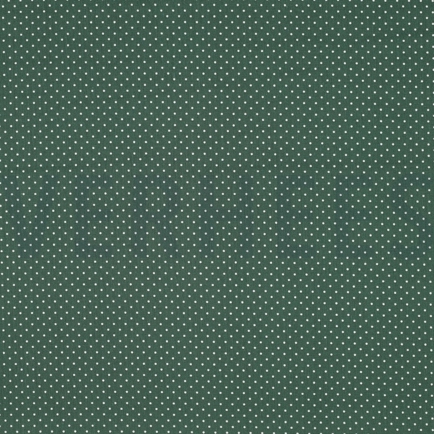 BAUMWOLLE POPELINE KLEINE PUNKTE DUNKELGRÜN (hover)