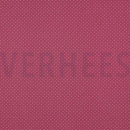 BAUMWOLLE POPELINE KLEINE PUNKTE MAUVE (hover)