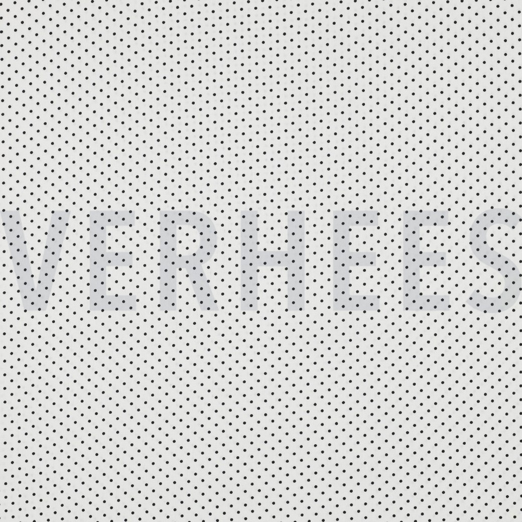 POPLIN PETIT DOTS WHITE/BLACK