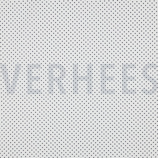 KATOENEN POPLIN KLEINE STIPPEN WIT / DONKERBLAUW #7