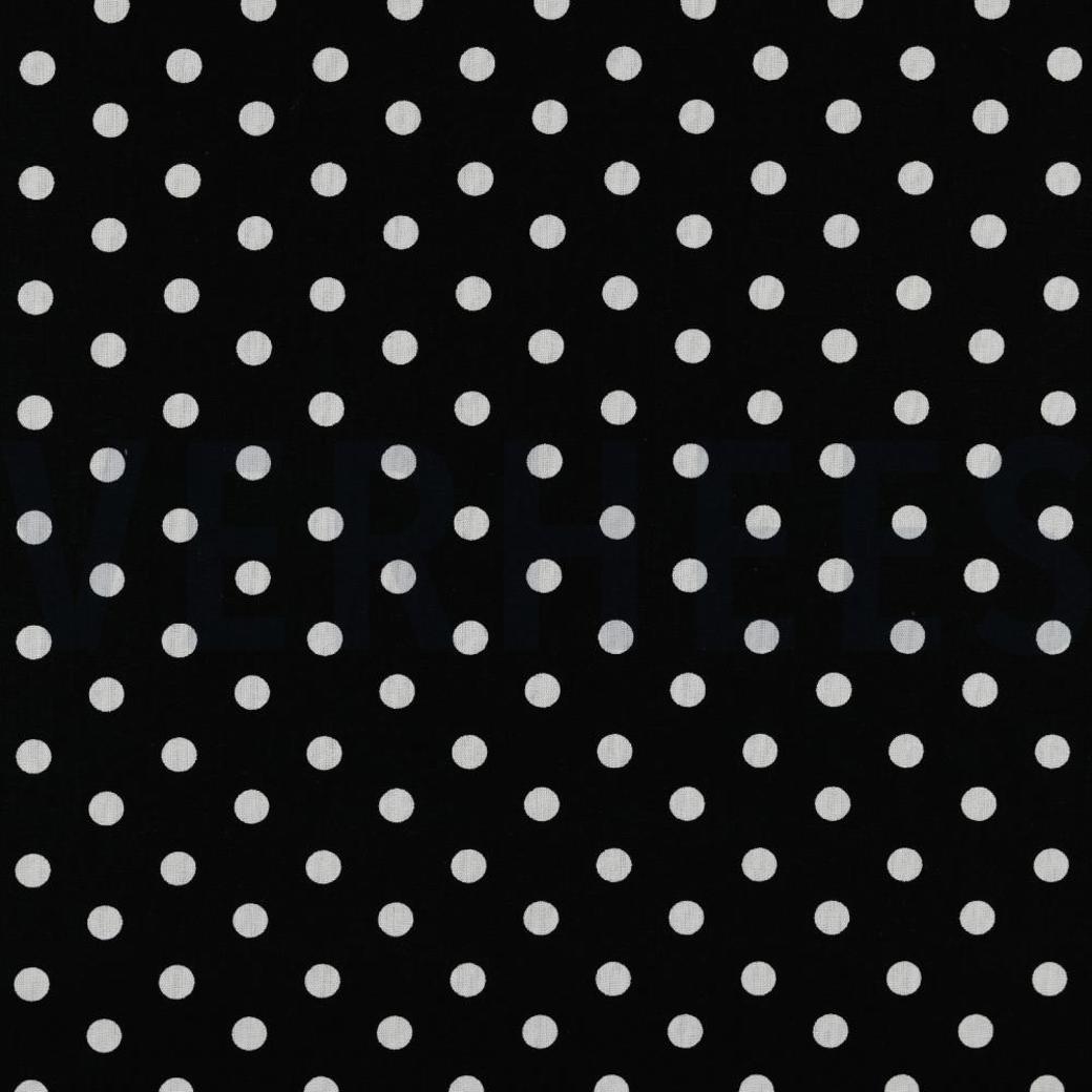 POPLIN DOTS BLACK