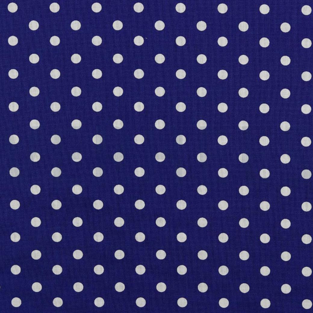 POPLIN DOTS COBALT