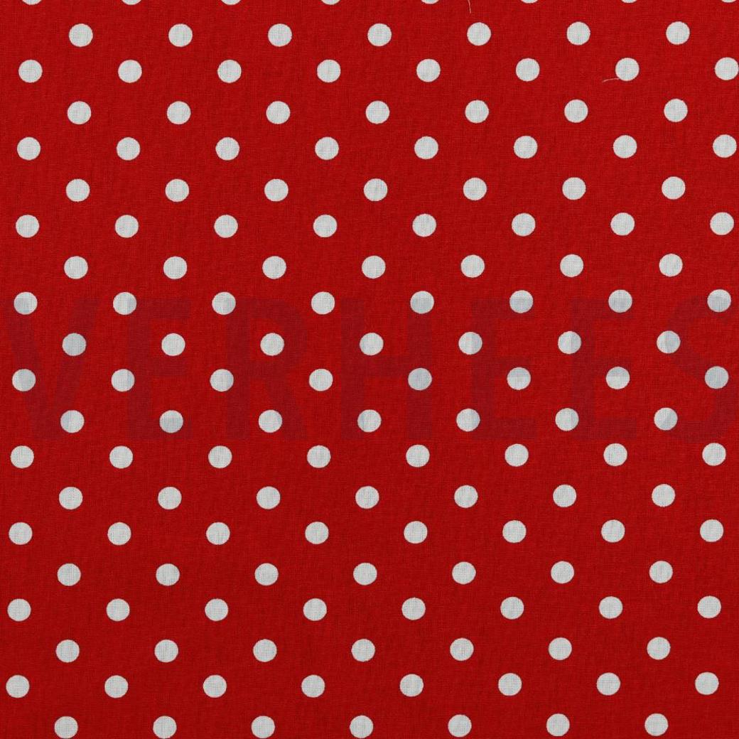 POPLIN DOTS RED