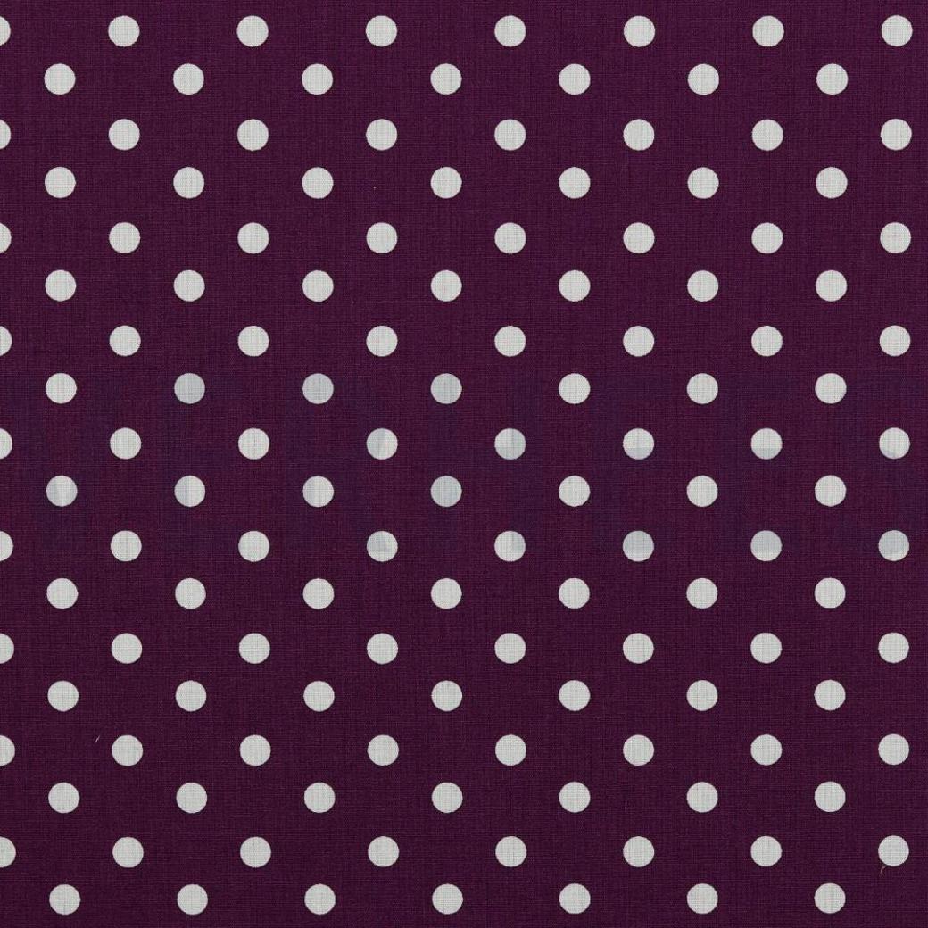POPLIN DOTS PURPLE