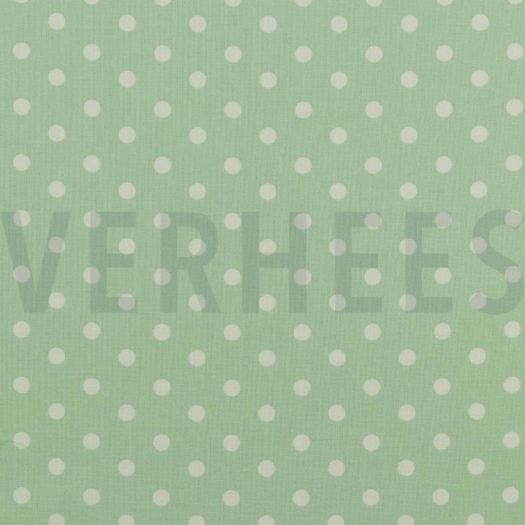 POPLIN DOTS MINT