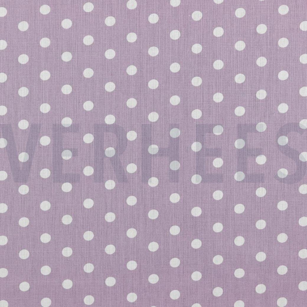 POPLIN DOTS LILAC
