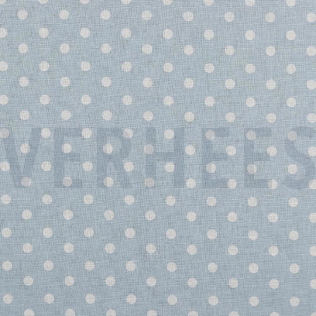 POPLIN DOTS LIGHT BLUE