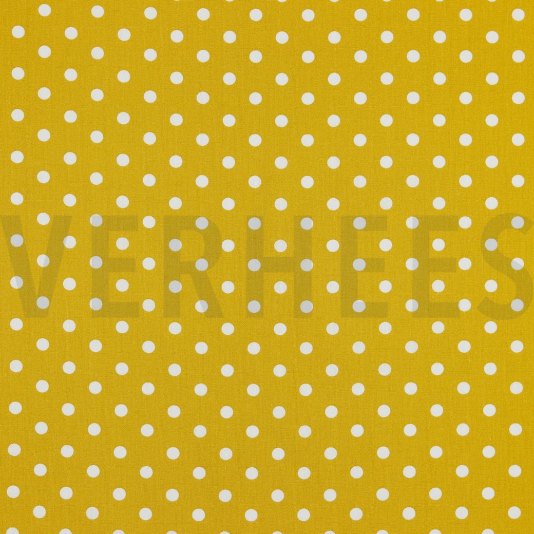 POPLIN DOTS OCHRE