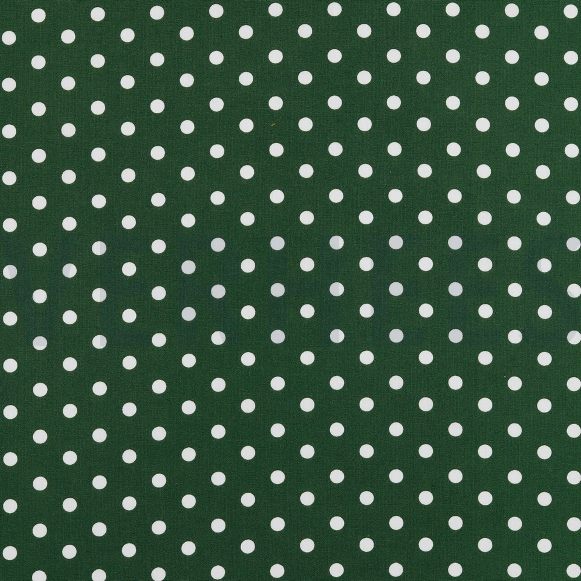 POPLIN DOTS DARK GREEN (high resolution)