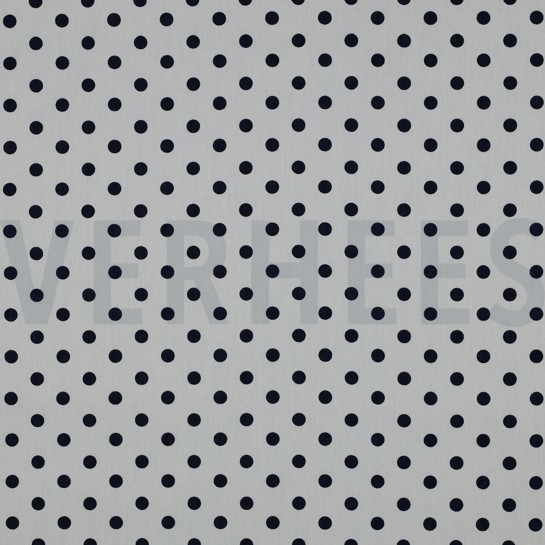 POPLIN DOTS WHITE/NAVY #7