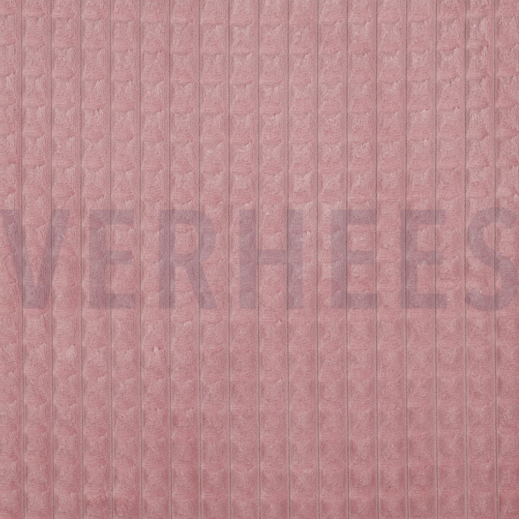 VELOURS DECO SQUARE OLD ROSE