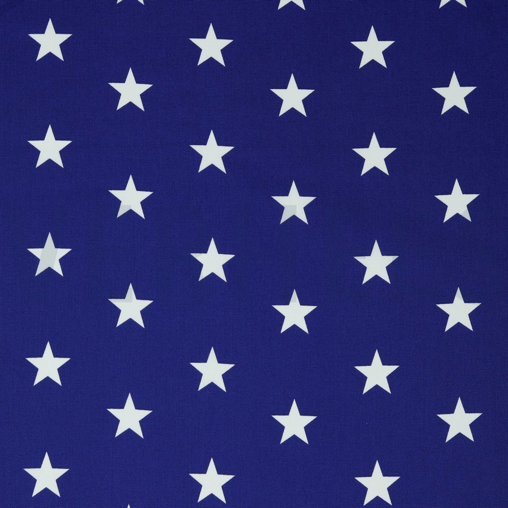 POPLIN STARS COBALT