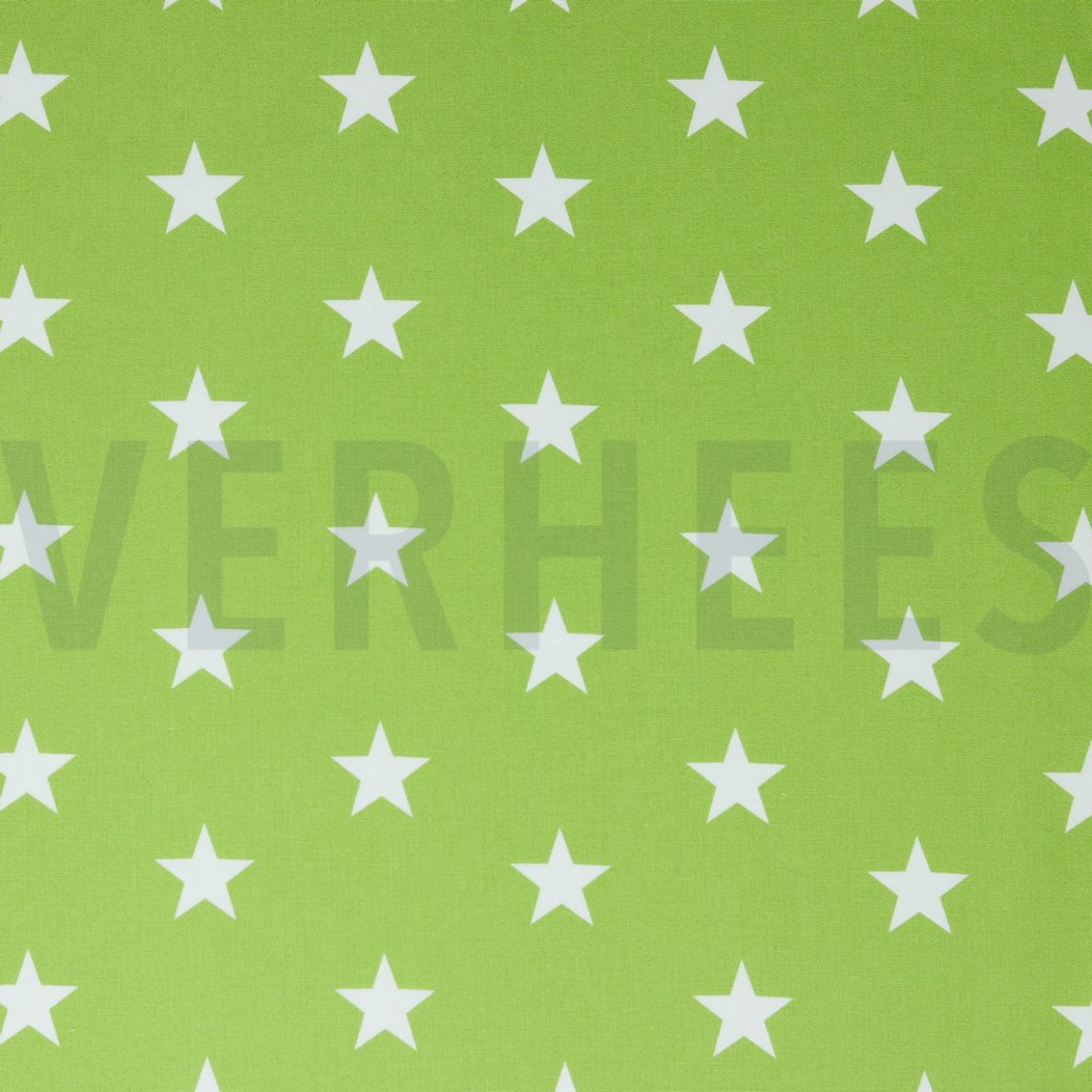 POPLIN STARS LIME