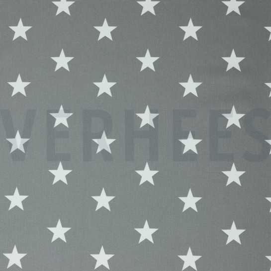 POPLIN STARS GREY #7