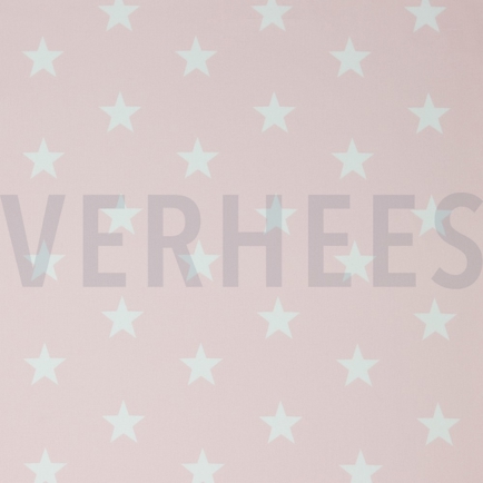 BAUMWOLLE POPELINE STERNE HELLROSA (hover)