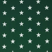 POPLIN STARS DARK GREEN (thumbnail)