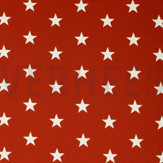 POPLIN STARS TERRACOTTA #7