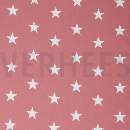 BAUMWOLLE POPELINE STERNE BLUSH (hover)