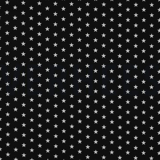 POPELINE DE COTON PETITES ÉTOILES NOIR #7