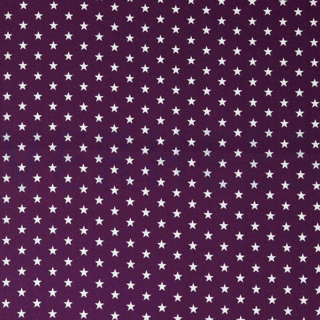 POPLIN PETIT STARS PURPLE