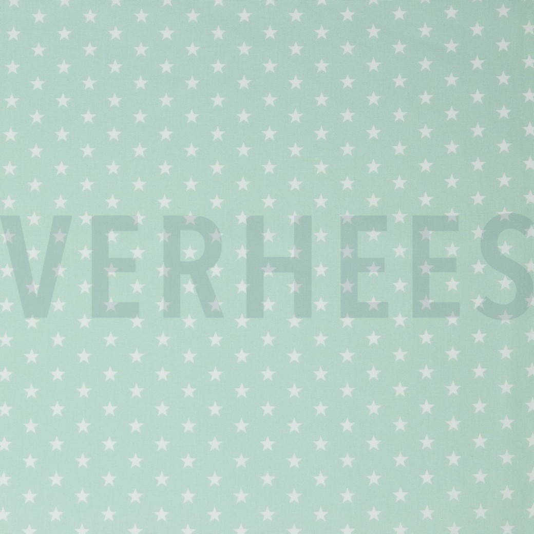 POPLIN PETIT STARS MINT