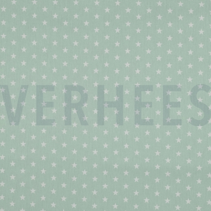 BAUMWOLLE POPELINE KLEINE STERNE MINZE (hover)