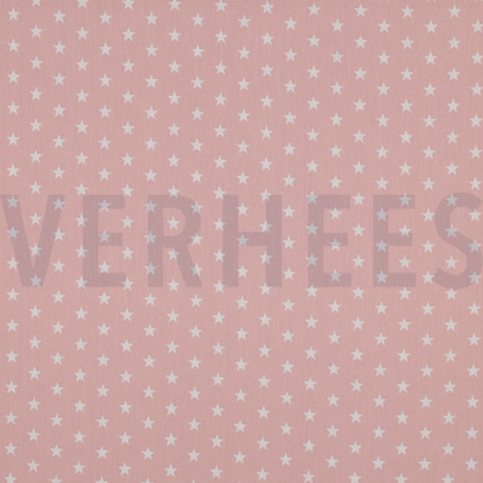 BAUMWOLLE POPELINE KLEINE STERNE ALTROSA (hover)