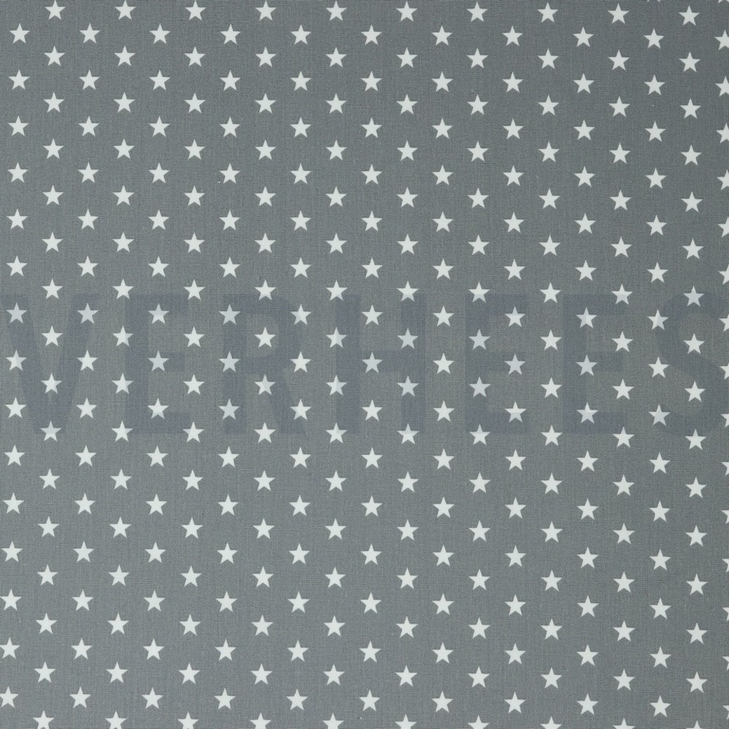 POPLIN PETIT STARS GREY