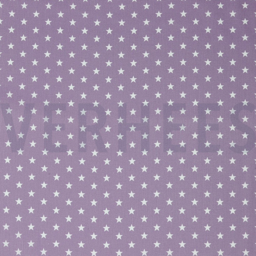 POPLIN PETIT STARS LILAC