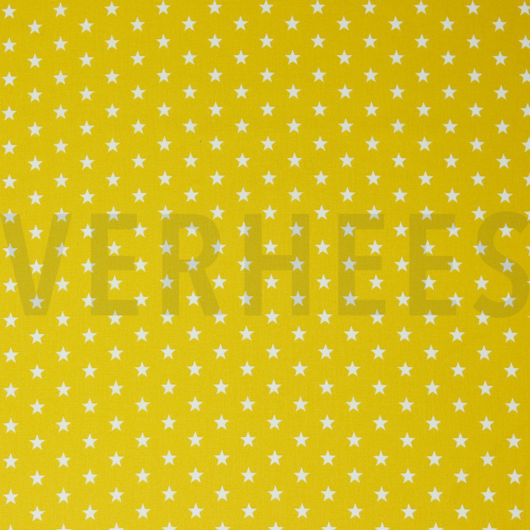 POPLIN PETIT STARS YELLOW