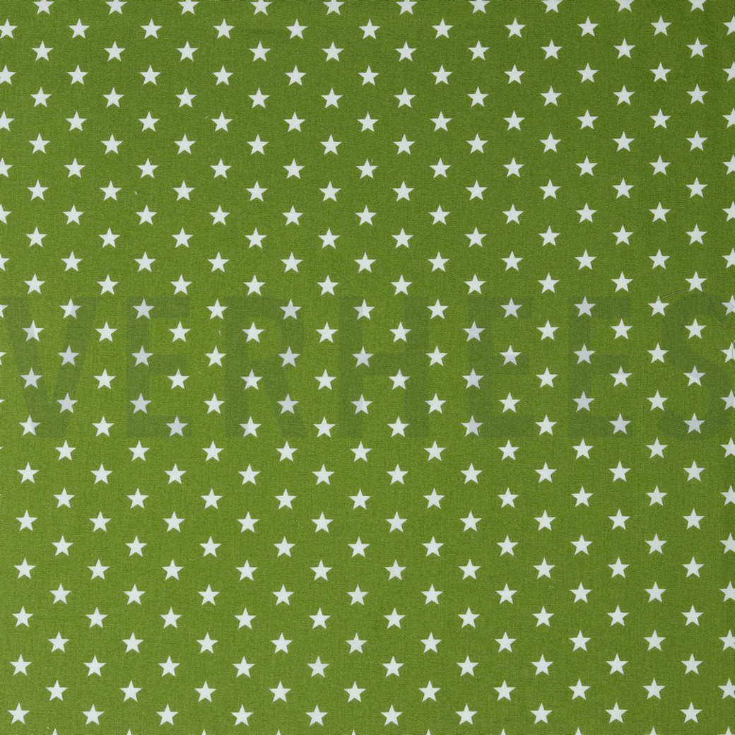 POPLIN PETIT STARS GREEN