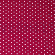 POPLIN PETIT STARS CERISE (thumbnail)