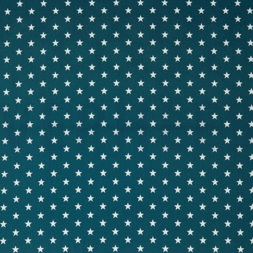 POPLIN PETIT STARS PETROL