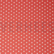 POPLIN PETIT STARS CORAL (thumbnail)