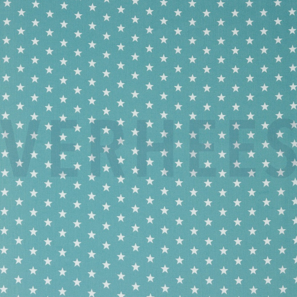 POPLIN PETIT STARS OLD GREEN