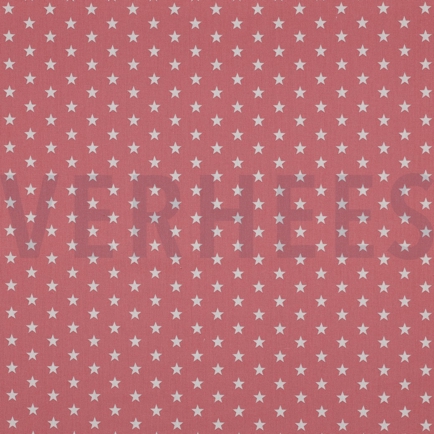 BAUMWOLLE POPELINE KLEINE STERNE BLUSH (hover)