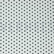 POPLIN PETIT STARS WHITE/BLACK (thumbnail)