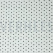 POPLIN PETIT STARS WHITE/GREY (thumbnail)