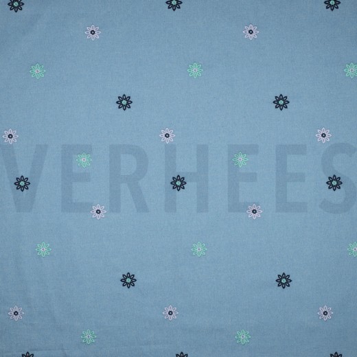 JEANS EMBROIDERY FLOWERS JEANS
