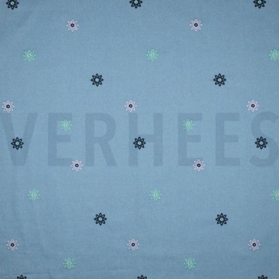 JEANS EMBROIDERY FLOWERS JEANS #7