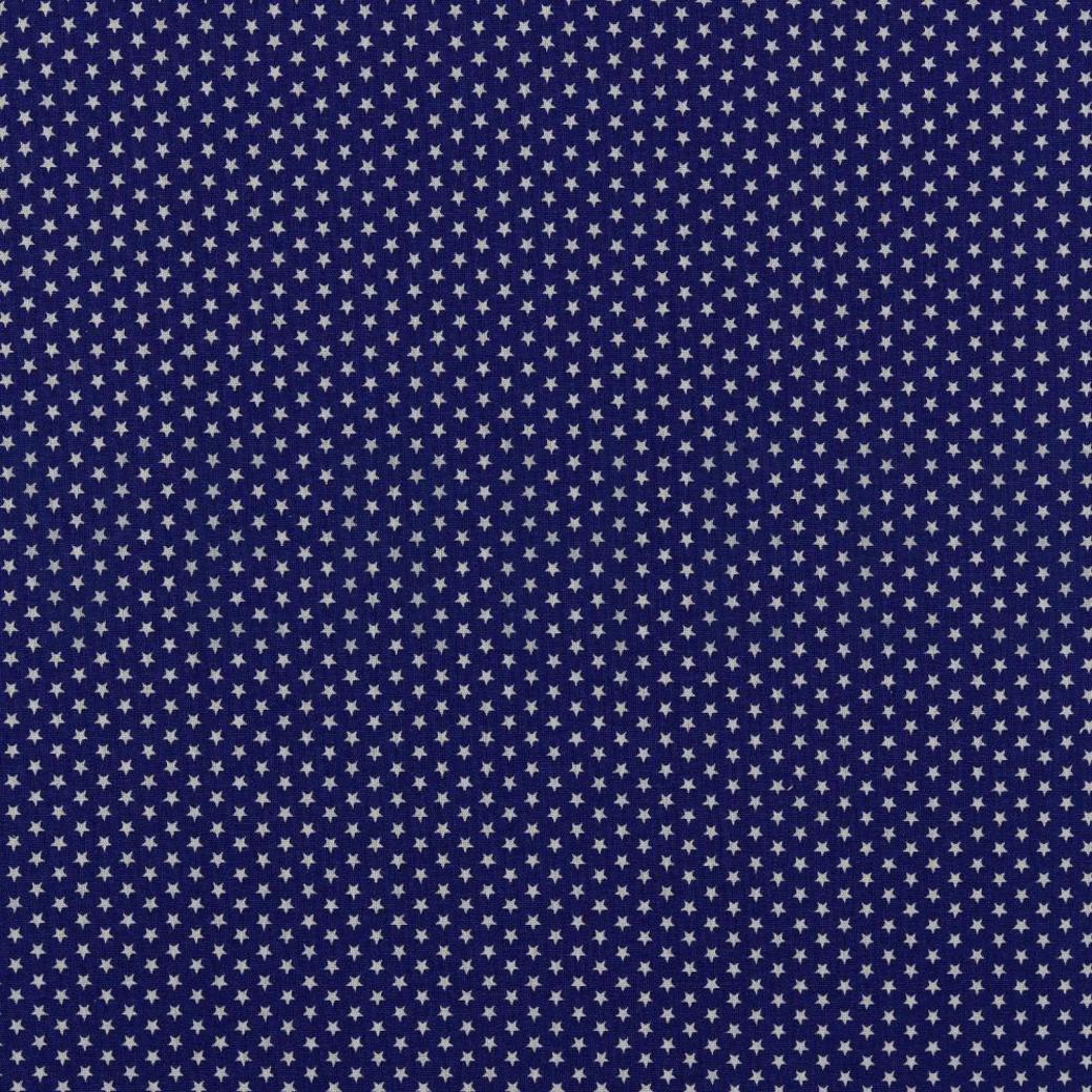 POPLIN MINI STARS COBALT